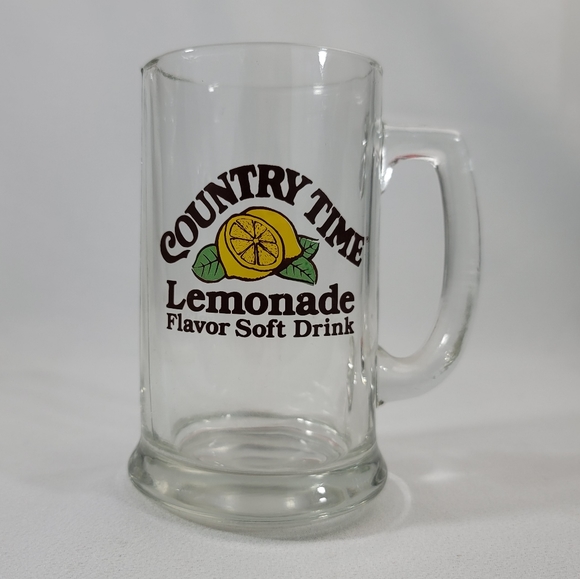 Vtg Country Time Lemonade Flavor Soft Drink Glass Mug - Picture 11 of 11